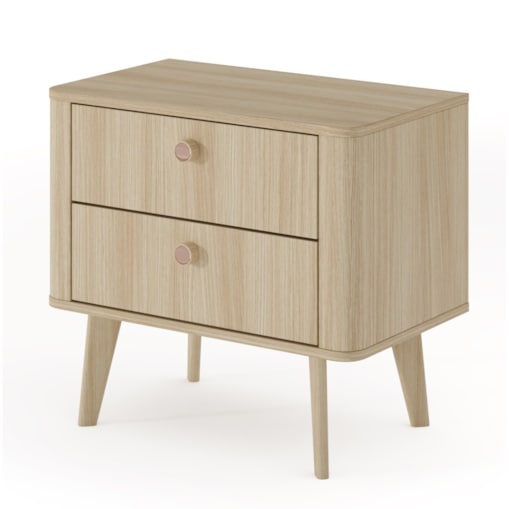 Szafka nocna KIKI 2S na drewnianych nóżkach