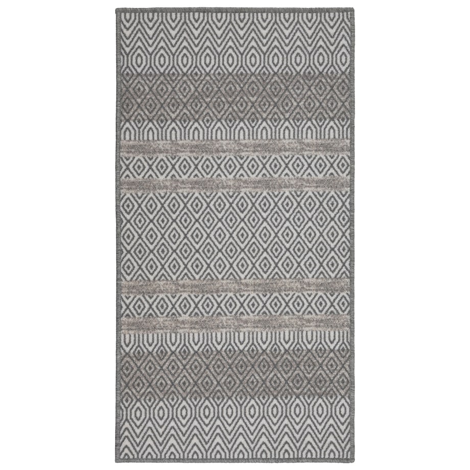 Chodnik Antypoślizgowy Vita 80x150 cm Geometryczny Szary