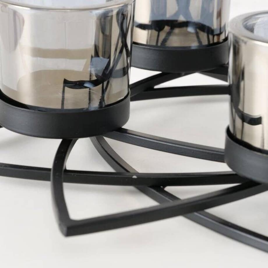 Świecznik - stroik metalowy 8x30,5 cm cm PIOLO