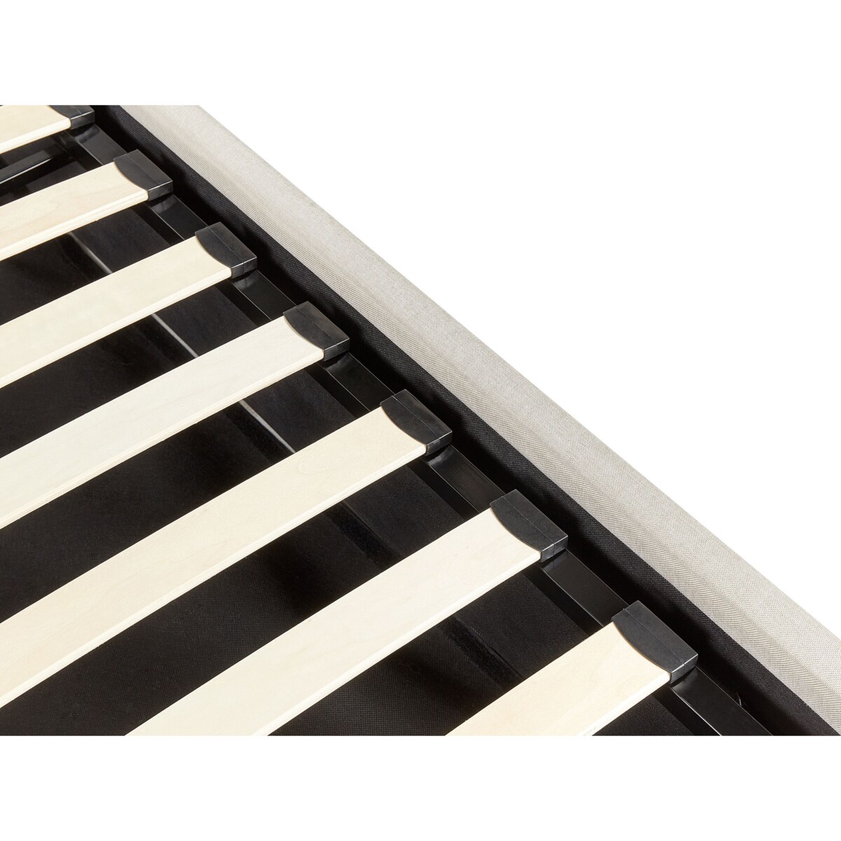 Łóżko z pojemnikiem ORBEY 140 x 200 cm Jasnobeżowy