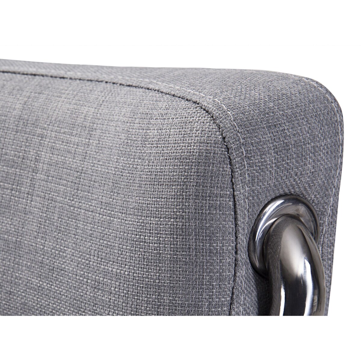 Łóżko tapicerowane 140 x 200 cm szare PARIS