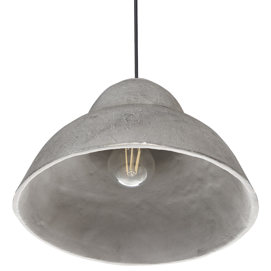Lampa wisząca KABALEBO Papier-mâché Szary