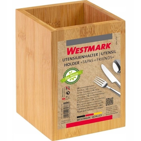 Drewniany Stojak na Przybory Akcesoria Kuchenne Kwadratowy Westmark Pojemny