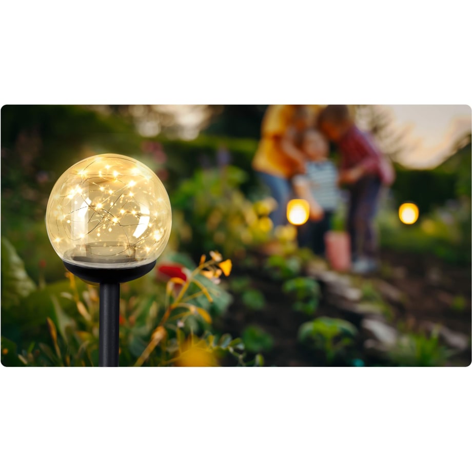 Lampa solarna ogrodowa kula led Ilumen 4szt.
