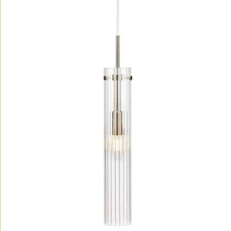 Loftowa LAMPA wisząca TUBO 108112 Markslojd szklana OPRAWA tuba zwis stal przezroczysty