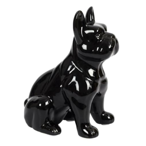 Figurka Buldoga francuskiego M czarna