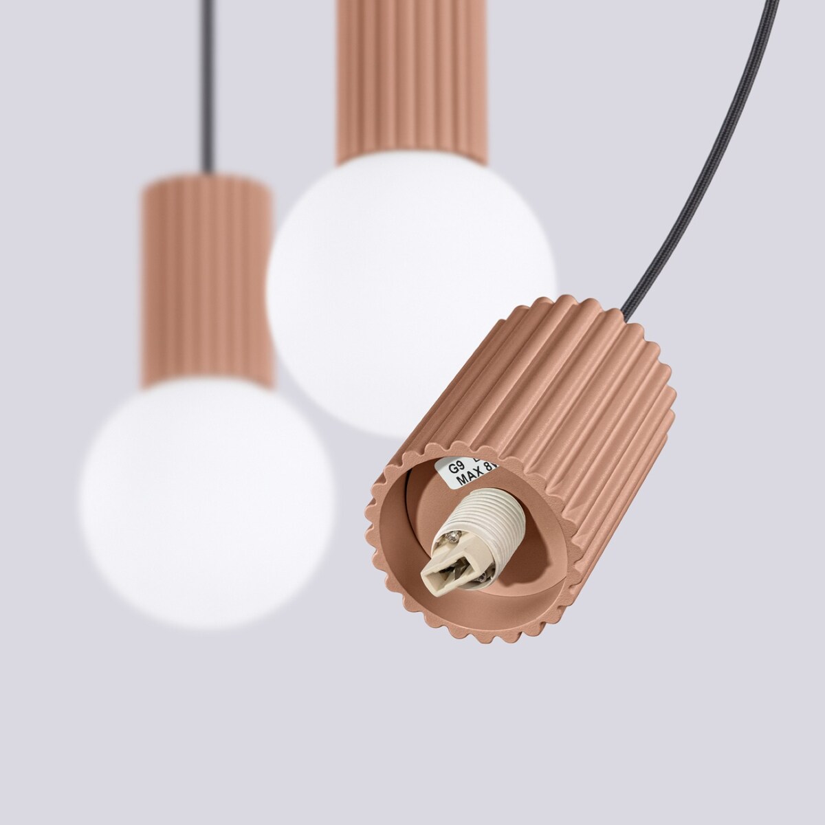 Lampa wisząca HALO 3L mocca