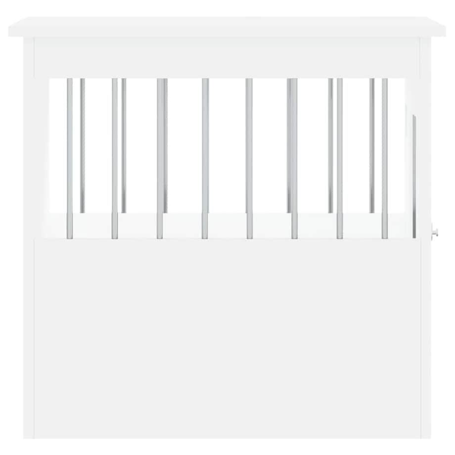 vidaXL Kojec dla psa, biały, 45x62x59 cm, materiał drewnopochodny