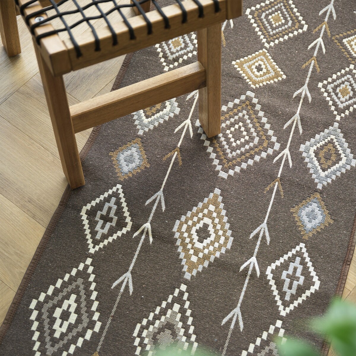 Dywan Kilim Nord 60x120 cm e-floor Aztecki brązowy