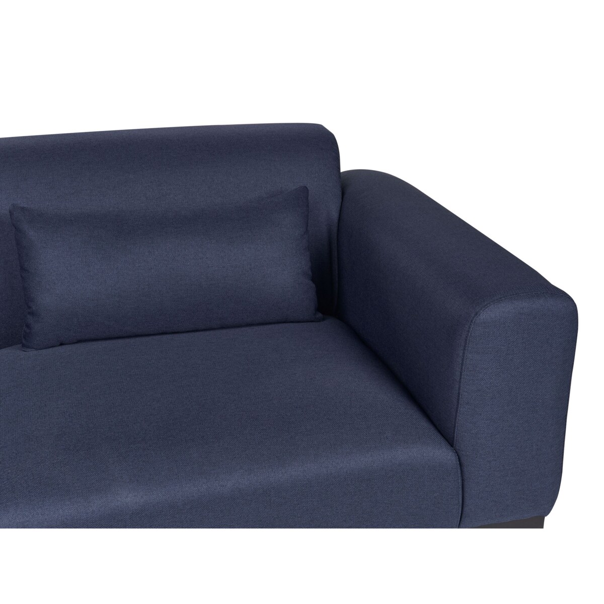 Sofa 2-osobowa len syntetyczny ciemnoniebieska MALMOS