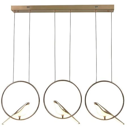 Lampa wisząca Bird Line MSE010100295 ptaki do salonu złote