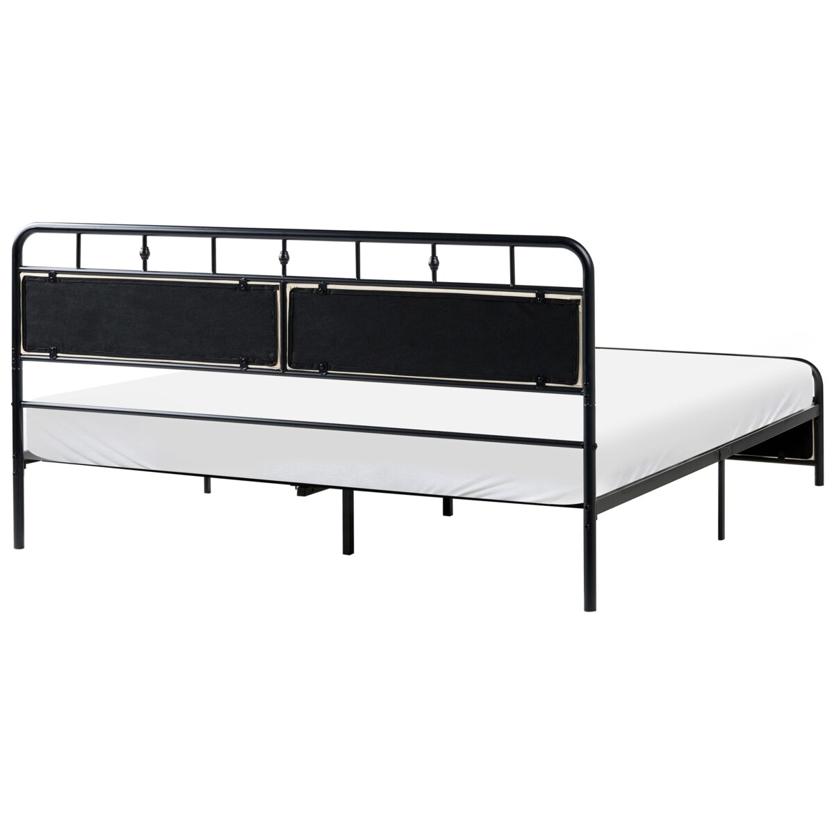 Łóżko Metal BREUILLET 180 x 200 cm Czarny