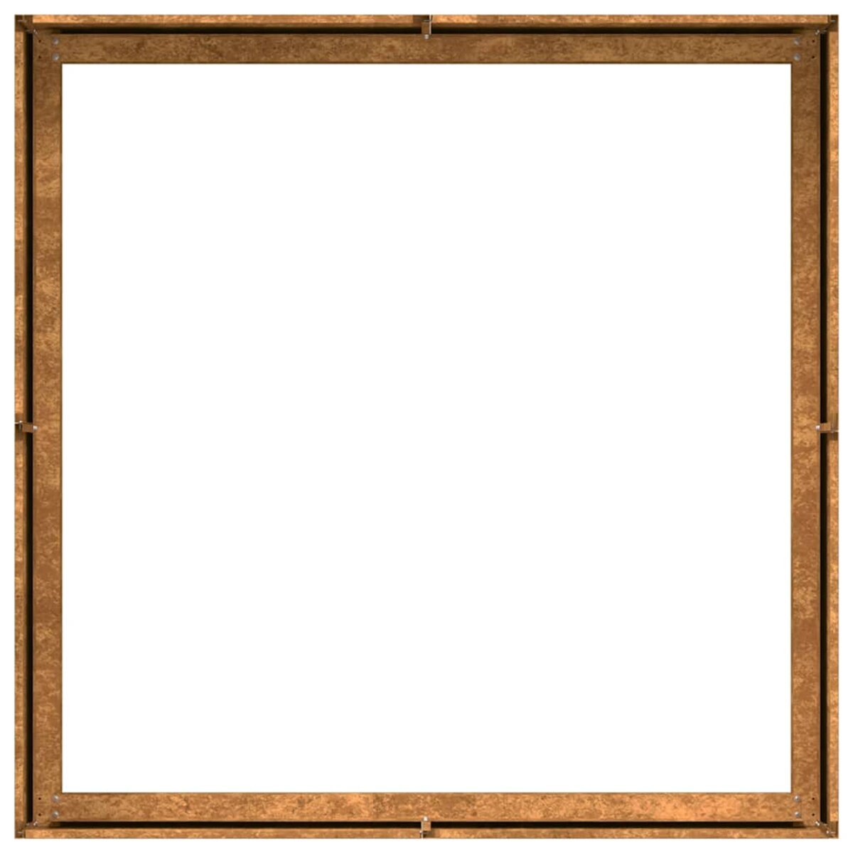 vidaXL Doniczka Rusty 100x100x30 cm Stal nierdzewna