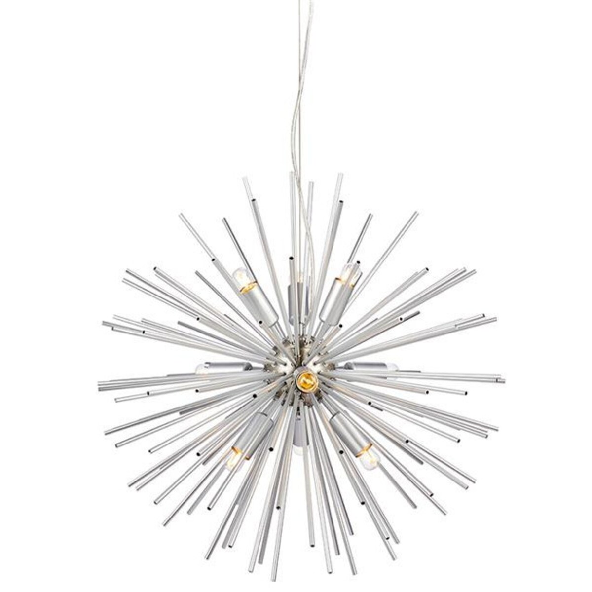 Designerska LAMPA wisząca SOLEIL 108049 Markslojd loftowa OPRAWA metalowy ZWIS pręty explosion srebrne