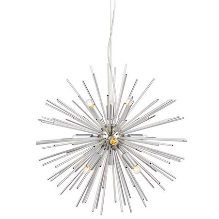 Designerska LAMPA wisząca SOLEIL 108049 Markslojd loftowa OPRAWA metalowy ZWIS pręty explosion srebrne