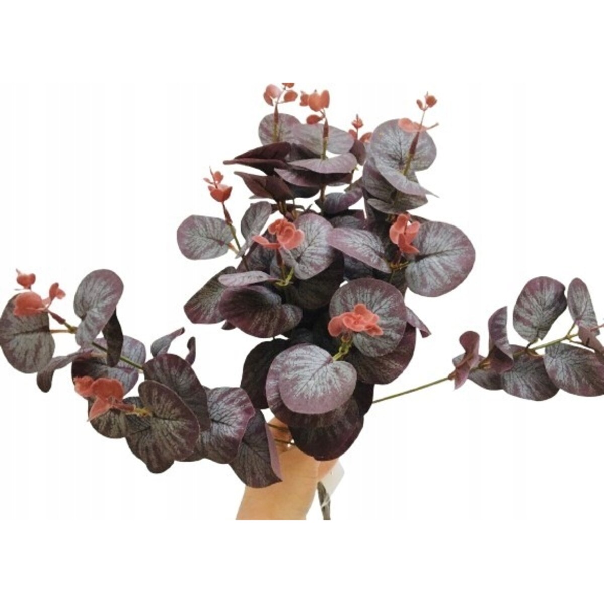 LIŚĆ GAŁĄZKA eukaliptus dodatek do stroika wiązanki sztuczna łodyga fiolet