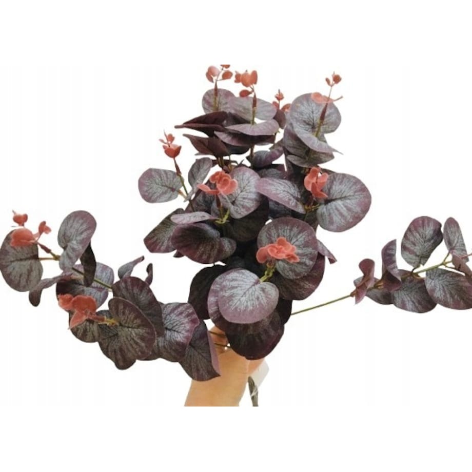 LIŚĆ GAŁĄZKA eukaliptus dodatek do stroika wiązanki sztuczna łodyga fiolet