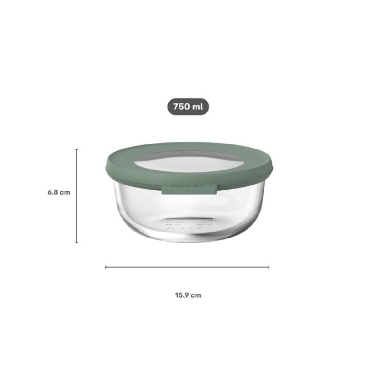 Miska Cirqula szklana 750 ml Nordic Sage 106241094700