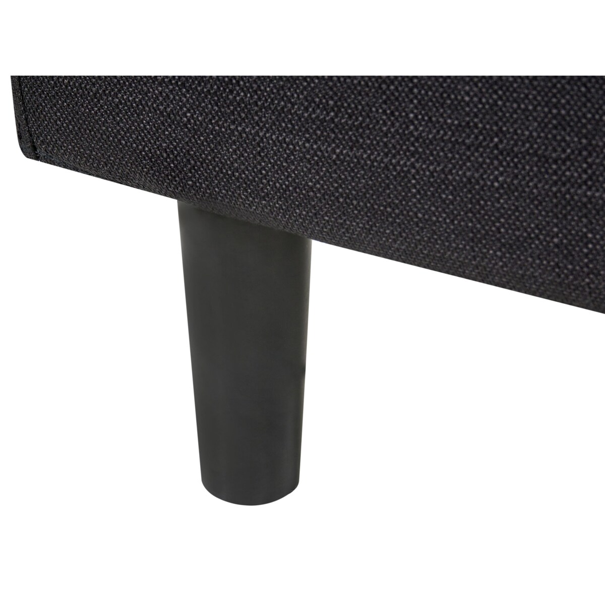 Łóżko FITOU 120 x 200 cm Czarny