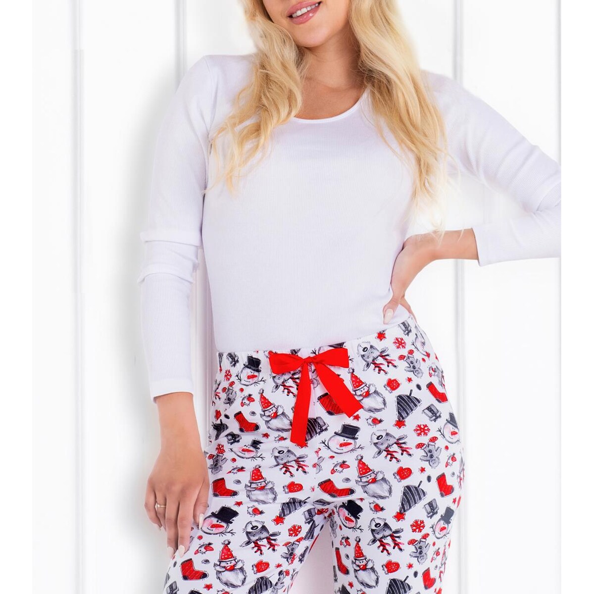 Piżama Magic Moments White-Red, XL