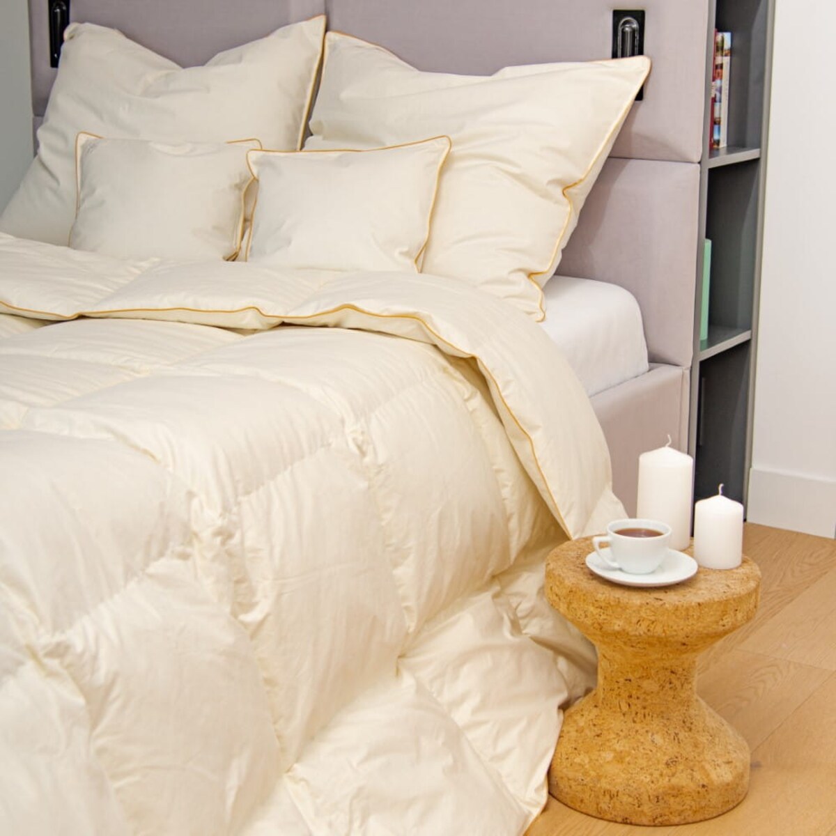 Poduszka Basic Plus Jednokomorowa Kremowy, 70 x 80 cm, AMZ