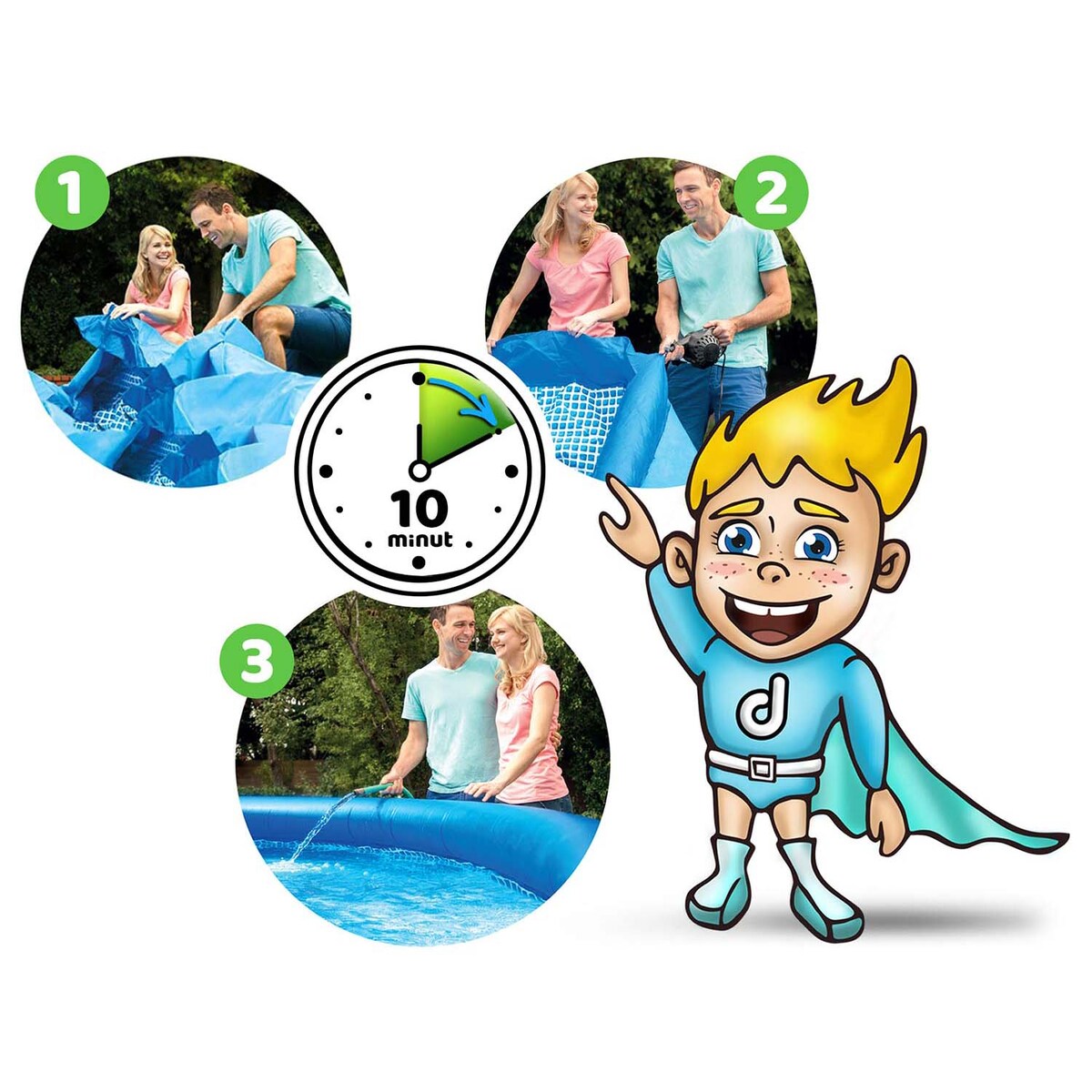 Basen ogrodowy Intex pokrywa 305x76 28120 6w1