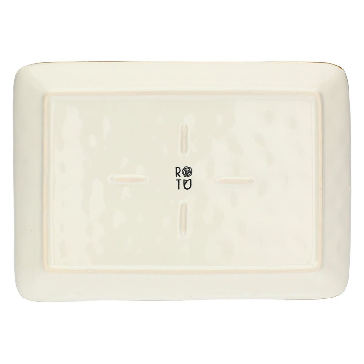 Zestaw 2 tac prostokątnych Concerto Avorio - Kość słoniowa, 27 x 19 cm