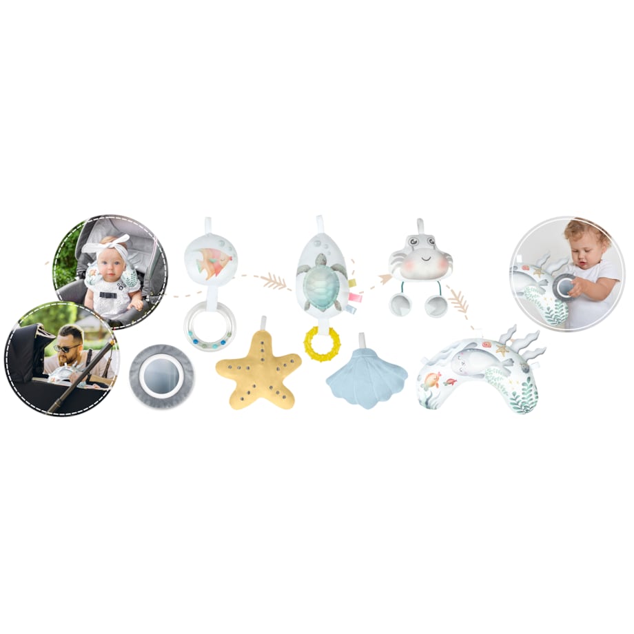 Mata edukacyjna interaktywna dla niemowląt kokon kojec gniazdo Nukido