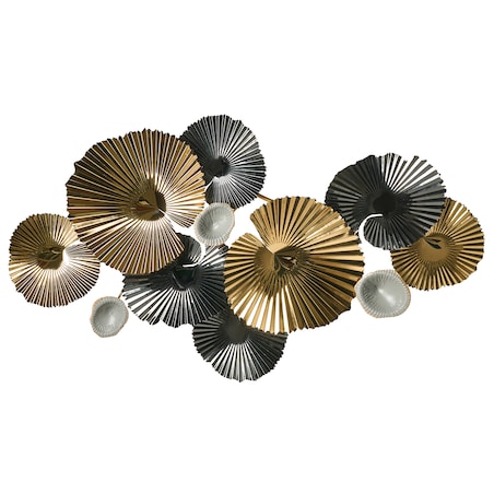 Dekoracja ścienna FRANCIUM Metal 50 cm Kolorowy