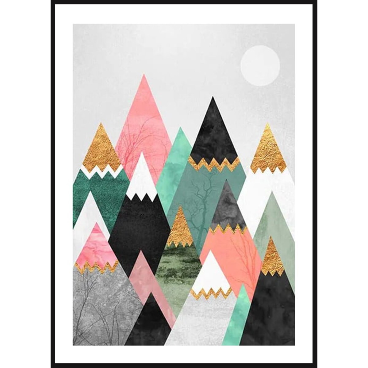 Poster Story, Plakat, Obraz - Pastelowe Góry, wymiary 30 x 42 cm