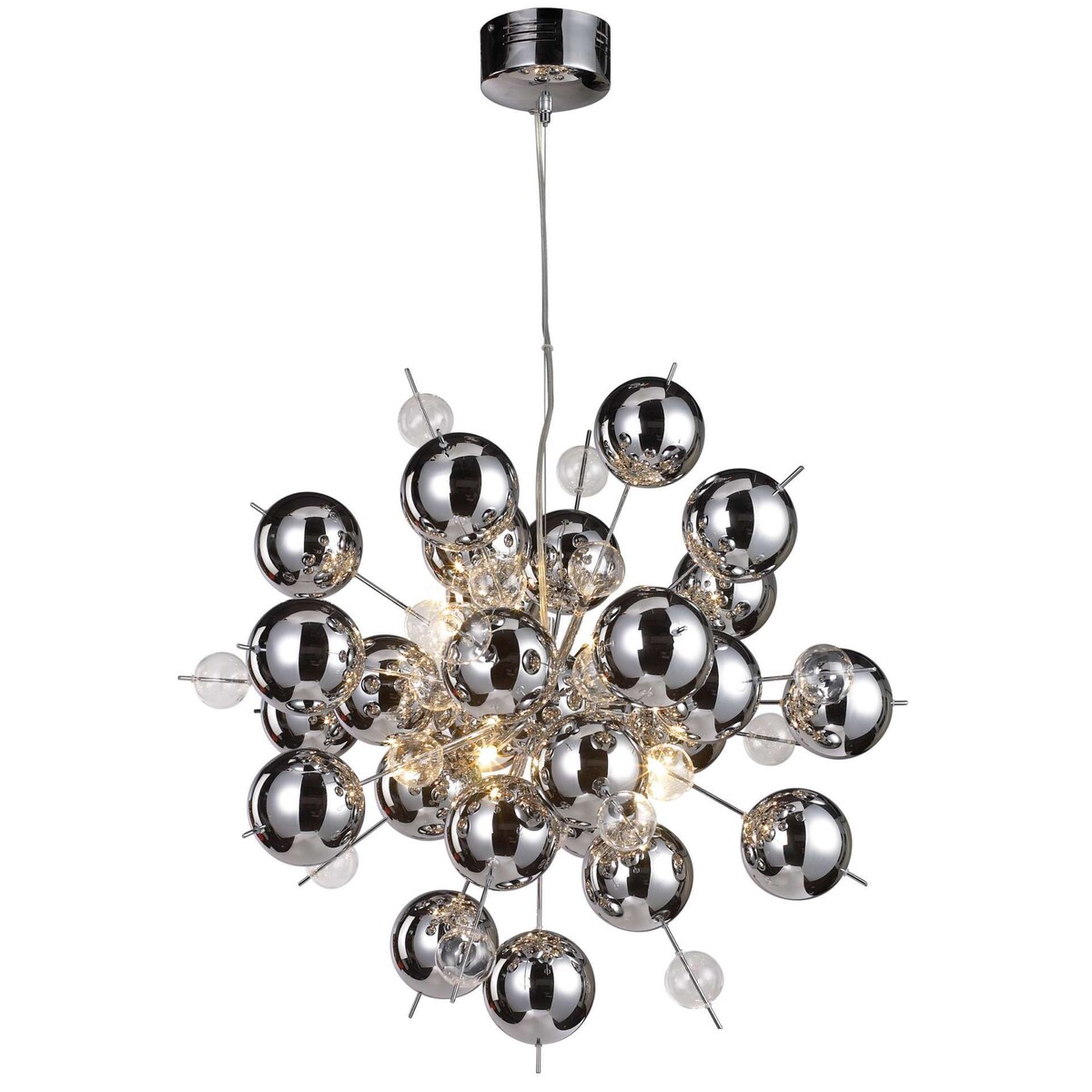 LAMPA wisząca EXPLOSION 7026442 Nave dekoracyjna OPRAWA zwis kulki bubbles bombki chrom