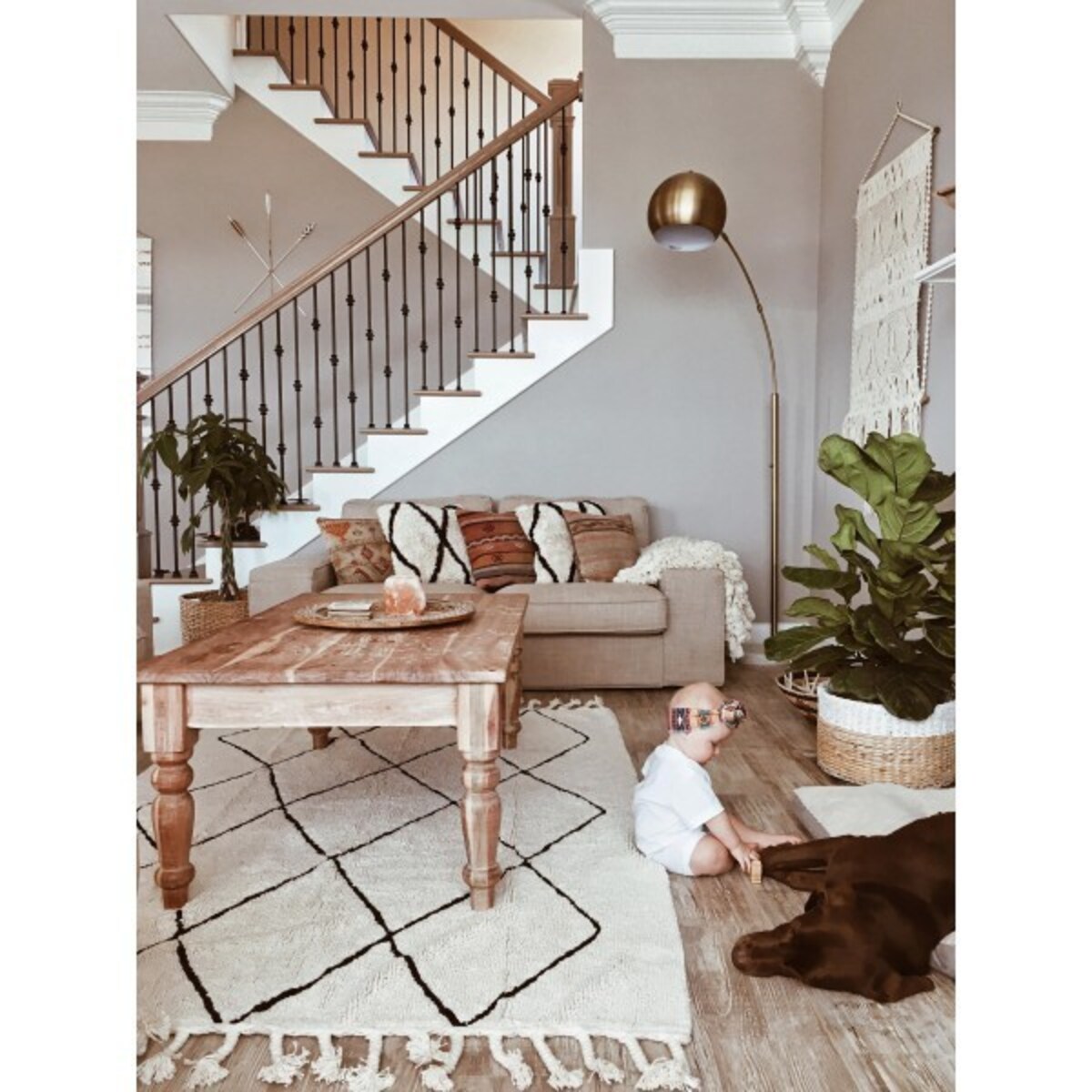 Dywan Bawełniany Bereber Beige 140x200 cm Lorena Canals