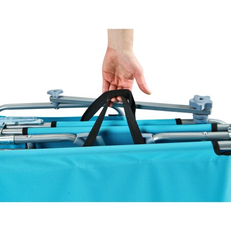 Leżak ogrodowy FOLIGNO Metal Turkusowy