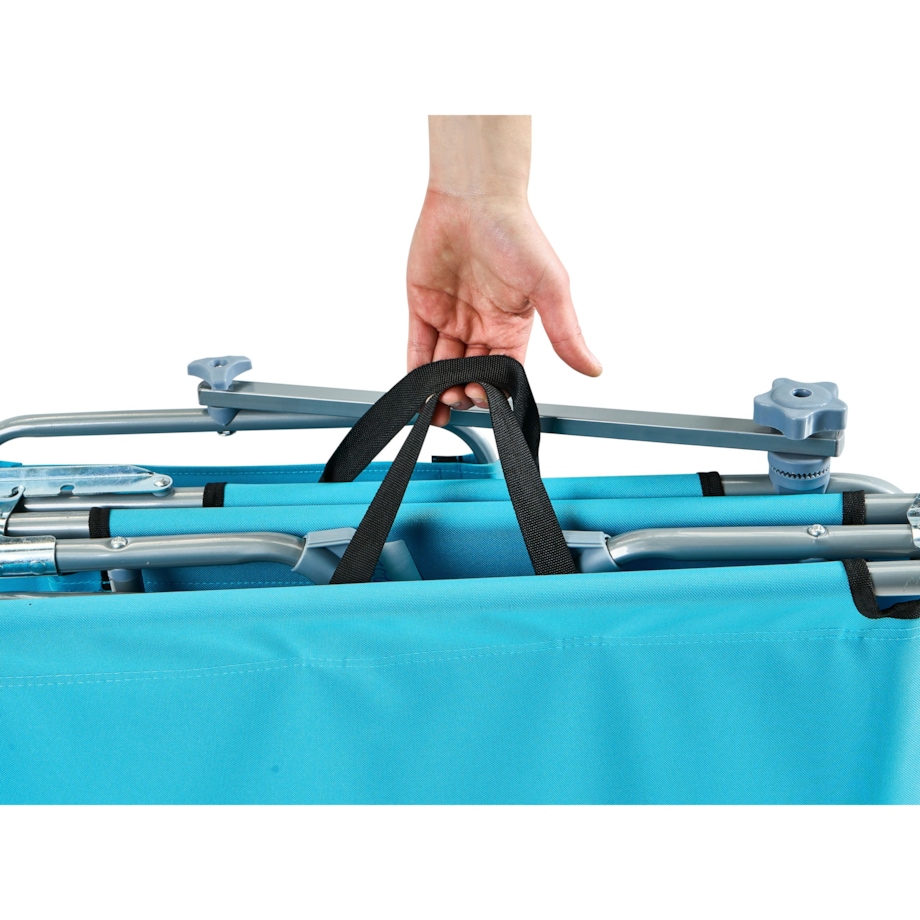 Leżak ogrodowy FOLIGNO Metal Turkusowy