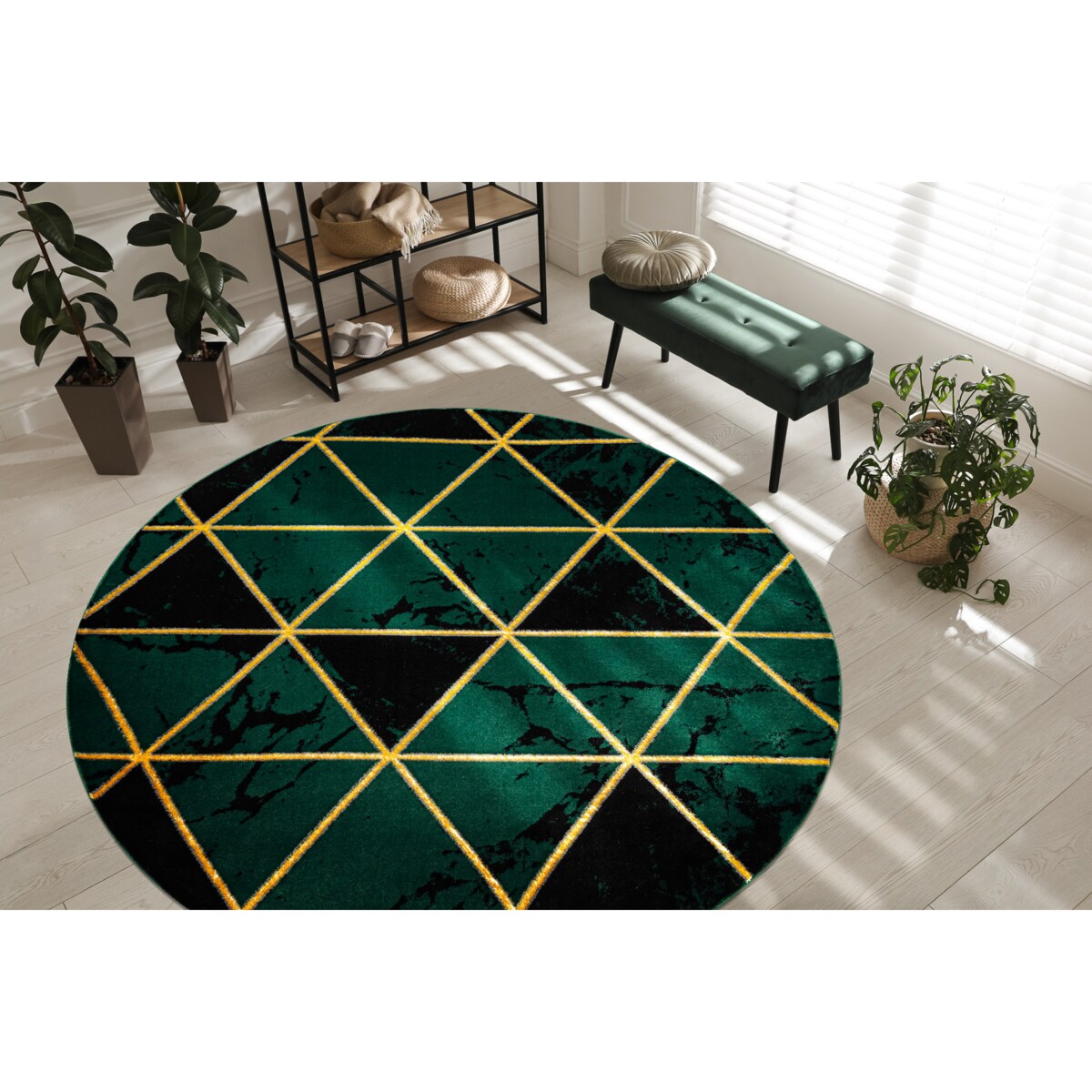 Dywan EMERALD ekskluzywny 1020 koło - koło 200 cm