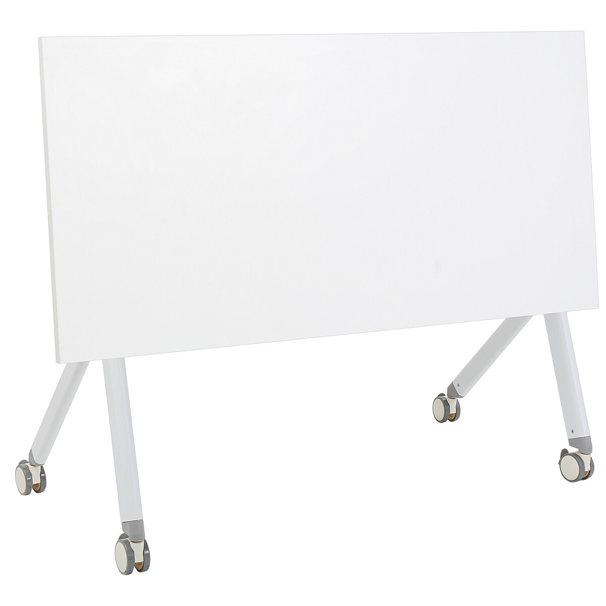 Składane biurko BENDI Biały 120 cm 60 cm z kółkami