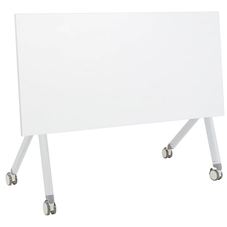 Składane biurko BENDI Biały 120 cm 60 cm z kółkami