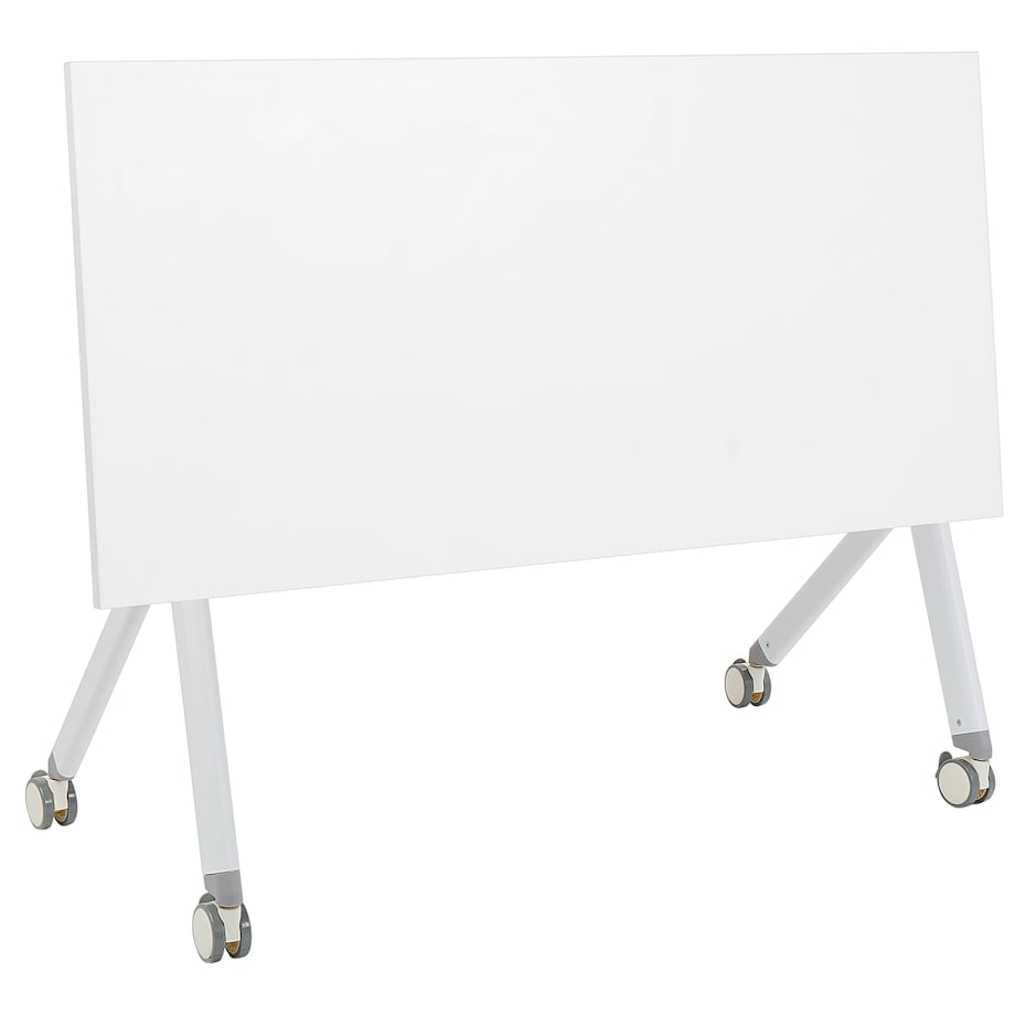 Składane biurko BENDI Biały 120 cm 60 cm z kółkami
