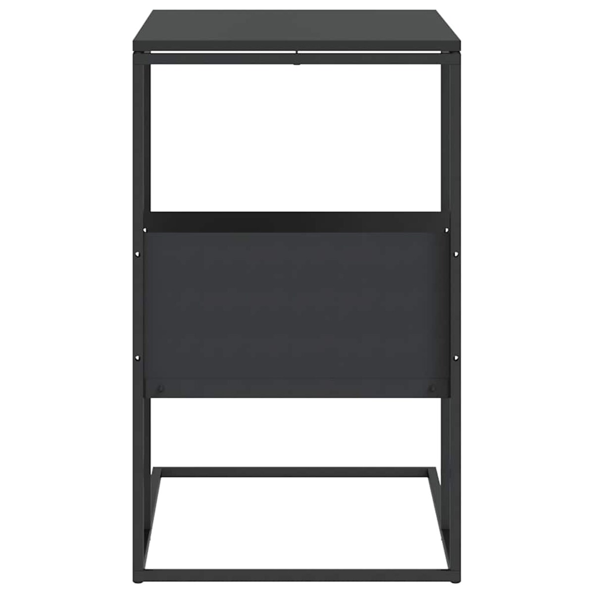 vidaXL Stolik boczny, czarny, 55x36x59,5 cm, materiał drewnopochodny