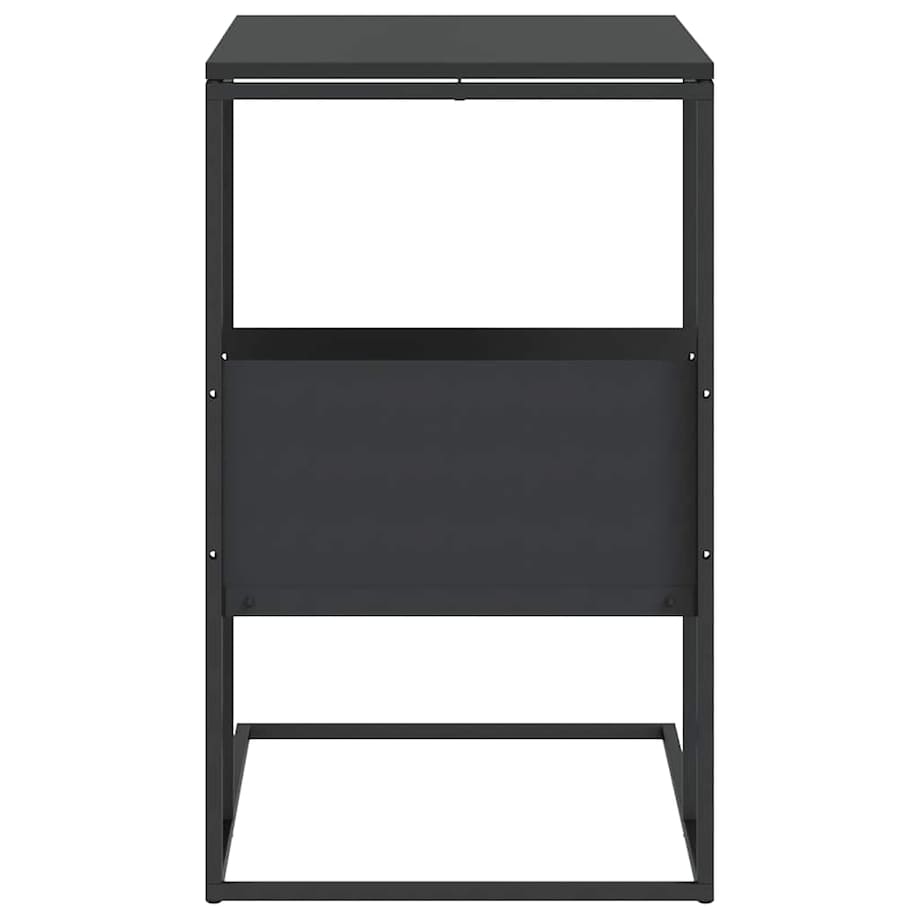 vidaXL Stolik boczny, czarny, 55x36x59,5 cm, materiał drewnopochodny