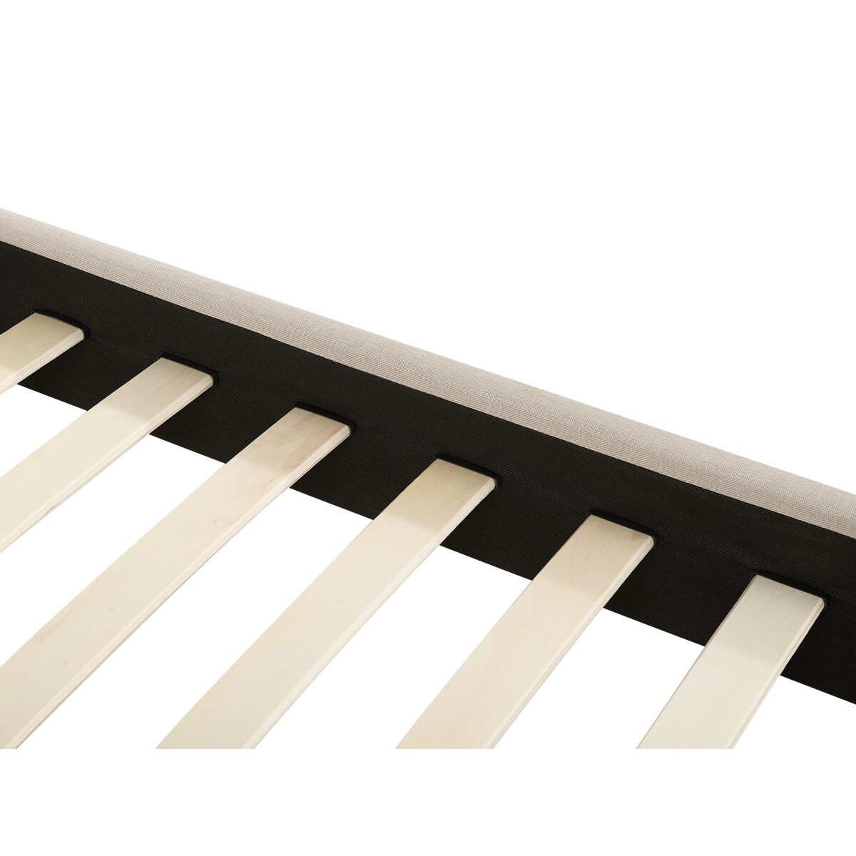 Łóżko tapicerowane 160 x 200 cm beżowe ALBI