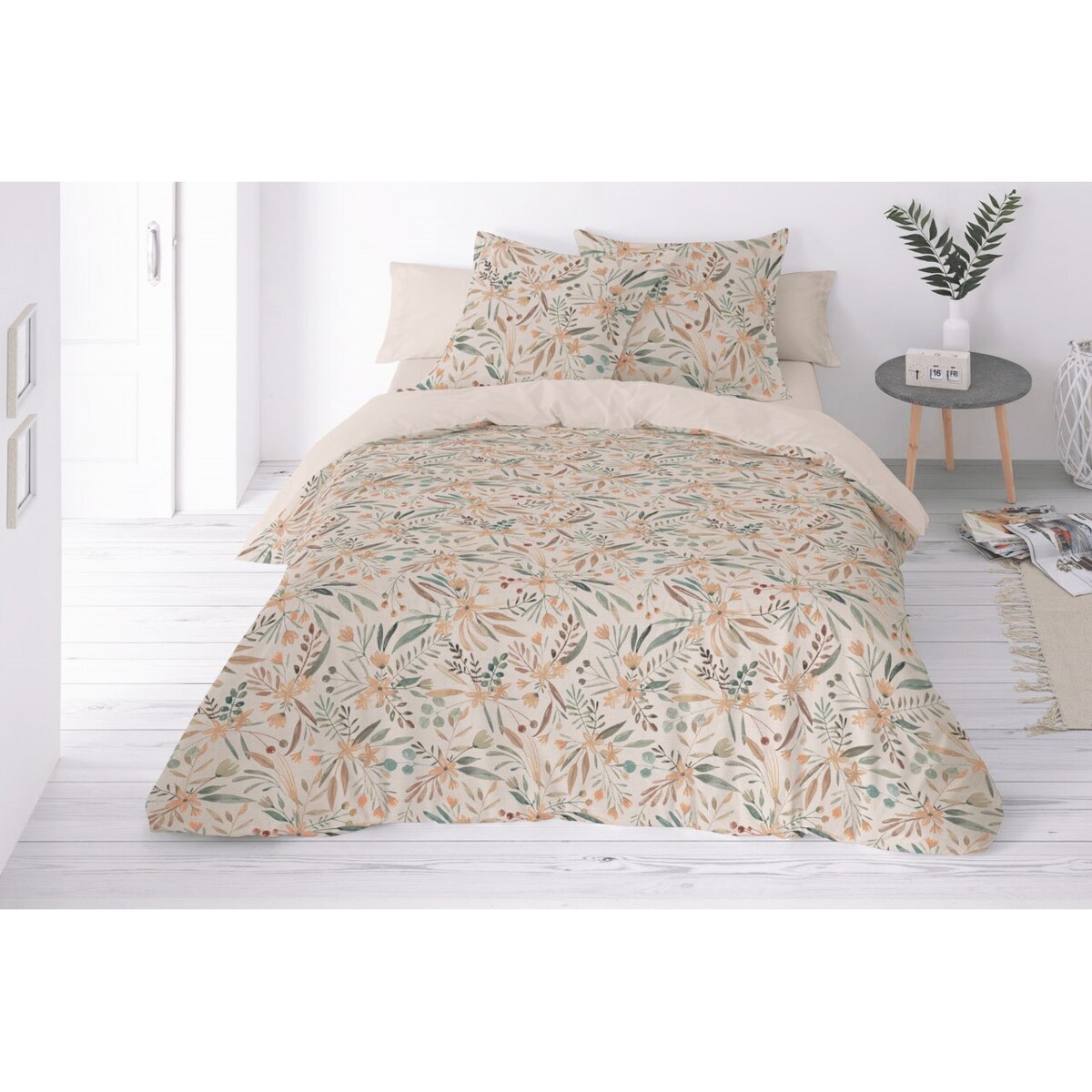 Pościel lniana LINEN druk(220x200+30-1,70x80+20-2)