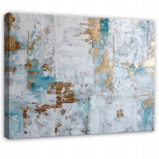 Obraz Do Sypialni Salonu Na Płótnie Marmur Beton Szary 100x70