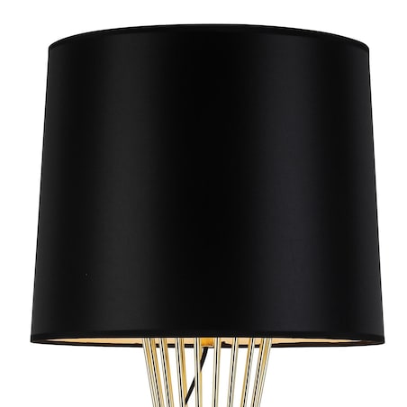 Lampa stołowa hampton Filo MT1235 Step druciana złota czarna