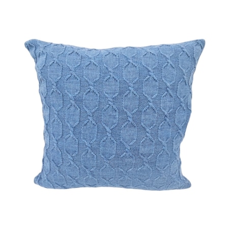 Poszewka na poduszkę z wełną z Alpaki 45x45 cm MODENA NIEBIESKI