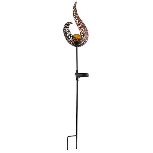 Lampa solarna dogruntowa LED Globo 33530 0,06W IP44 czarna 90 cm ciepłe światło 3000K do ogrodu