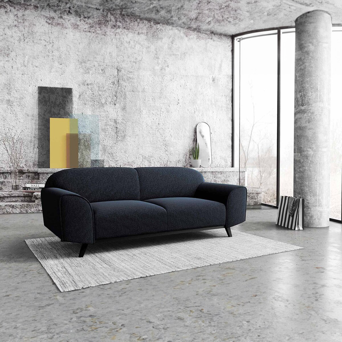 Sofa 2-osobowa Nesbo - granatowa | home&you