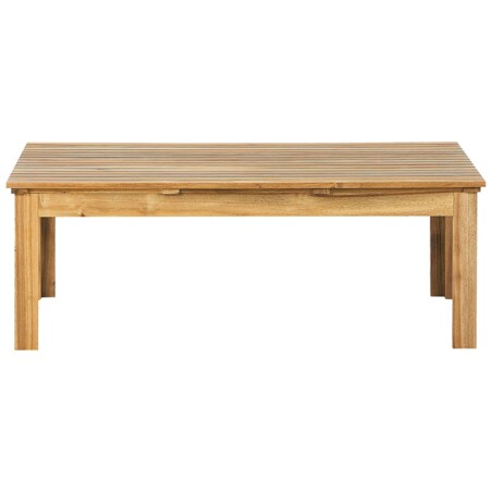 Zestaw ogrodowy ze stolikiem dla 4 osób PACIFIC Czarny Drewno akacjowe