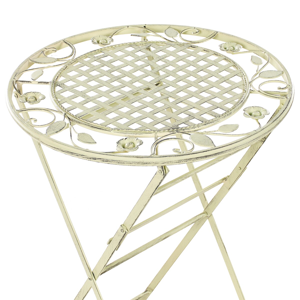 Stolik ogrodowy barowy BIVIO 60 cm 60 cm Metal Jasnozielony