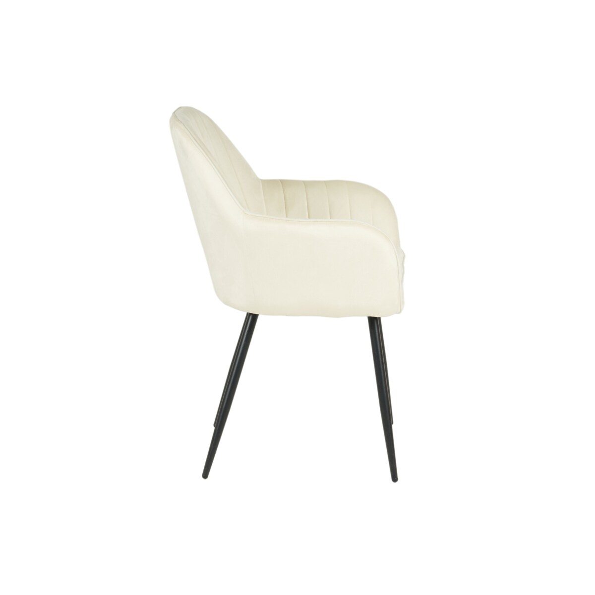 KRZESŁO TAPICEROWANE VELVET WELUR DO SALONU JADALNI KUCHNI BEŻOWE MIA BLACK